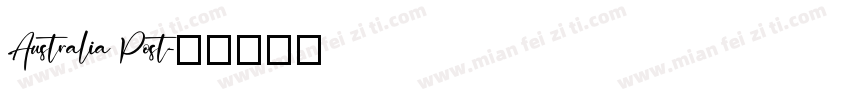 Australia Post字体转换